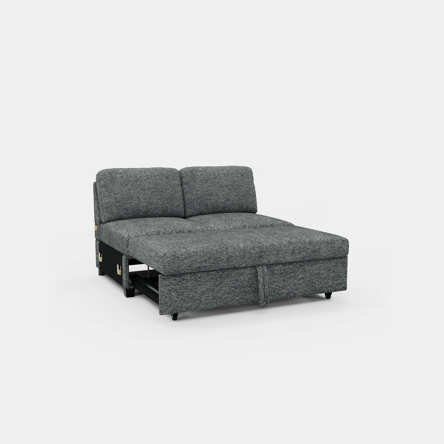 Silver-Grey-/-Chenille-Module-Pullout-Loveseat