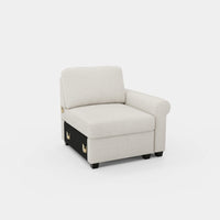 Misty-White-/-Chenille-Module-Right-Seat