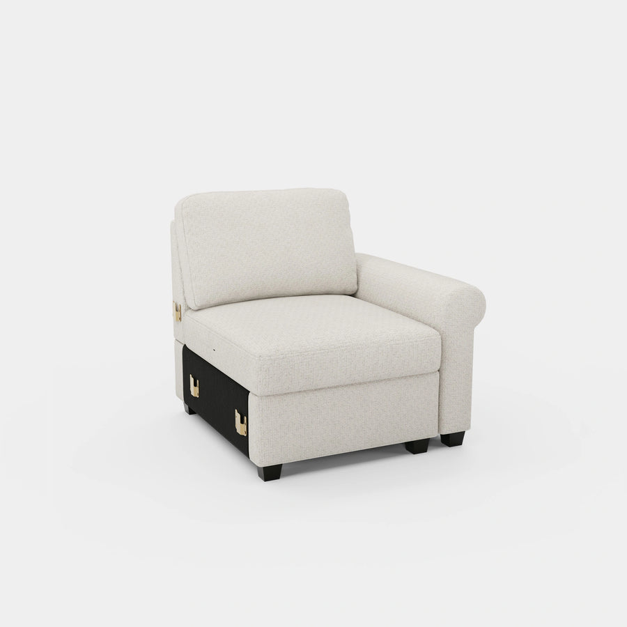 Misty-White-/-Chenille-Module-Right-Seat