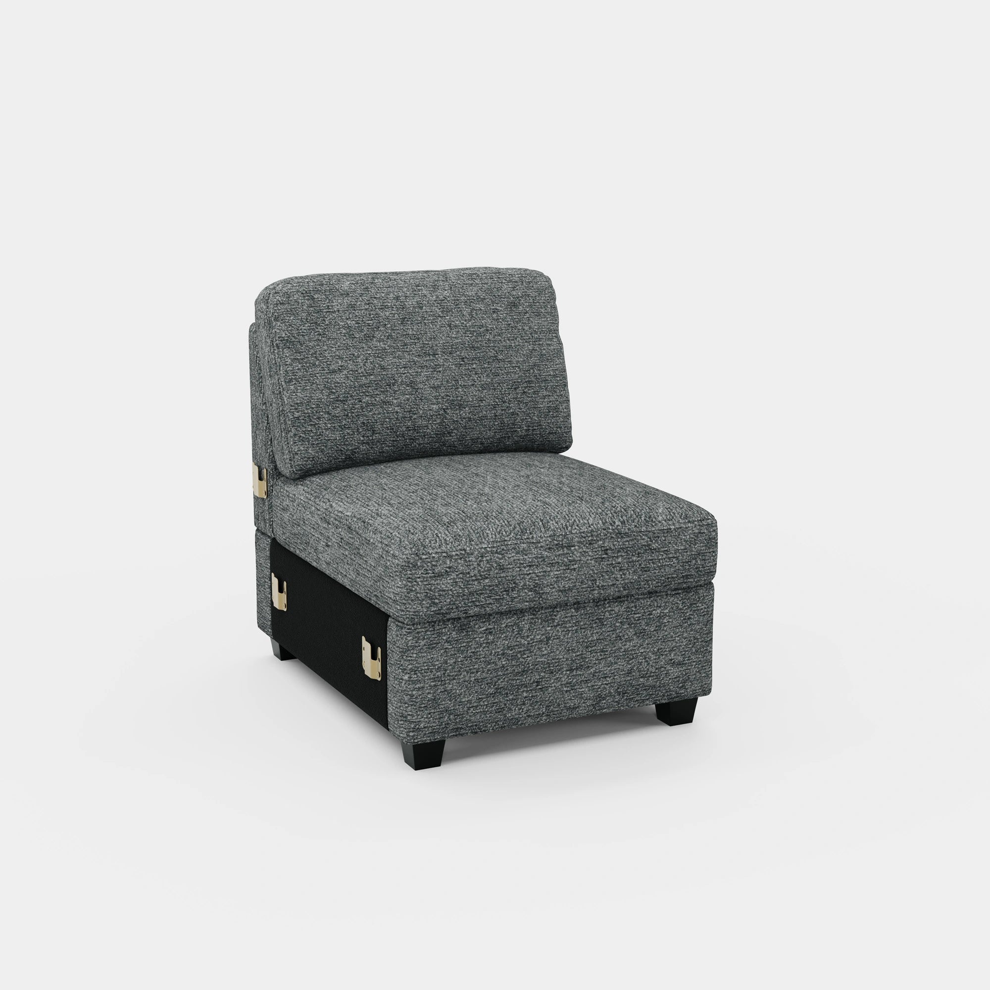 Silver-Grey-/-Chenille-Module-Single-Seat