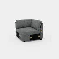 Silver-Grey-/-Chenille-Module-Corner-Seat