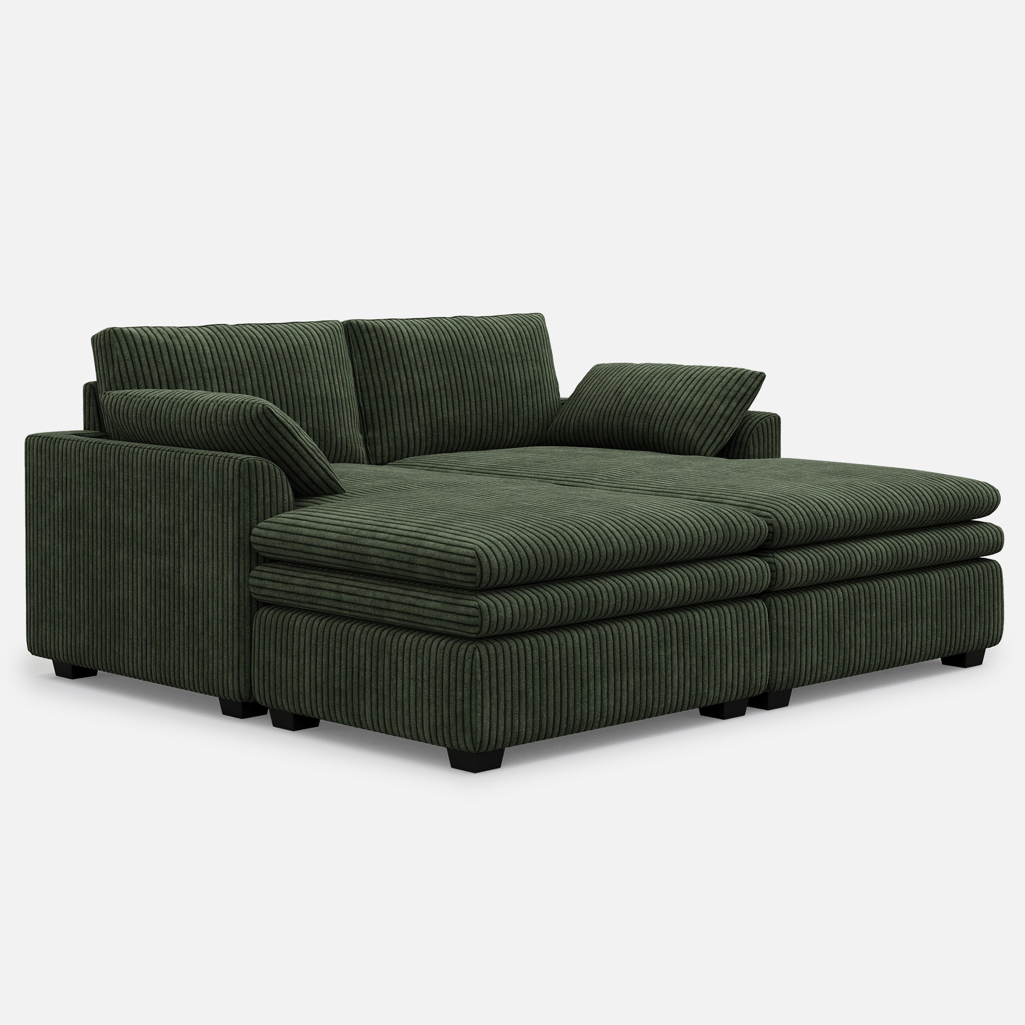 Vayla Oversized Cloud Double Chaise Sofa Sleeper Loveseat