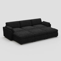 Obsidian-Black-/-Corduroy-6-Seat-Open-Pit-Sectional