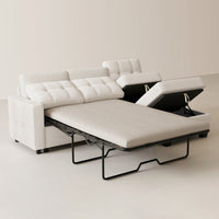 Misty-White-/-Chenille-4-Seat-L-Shaped-Pullout-Sectional