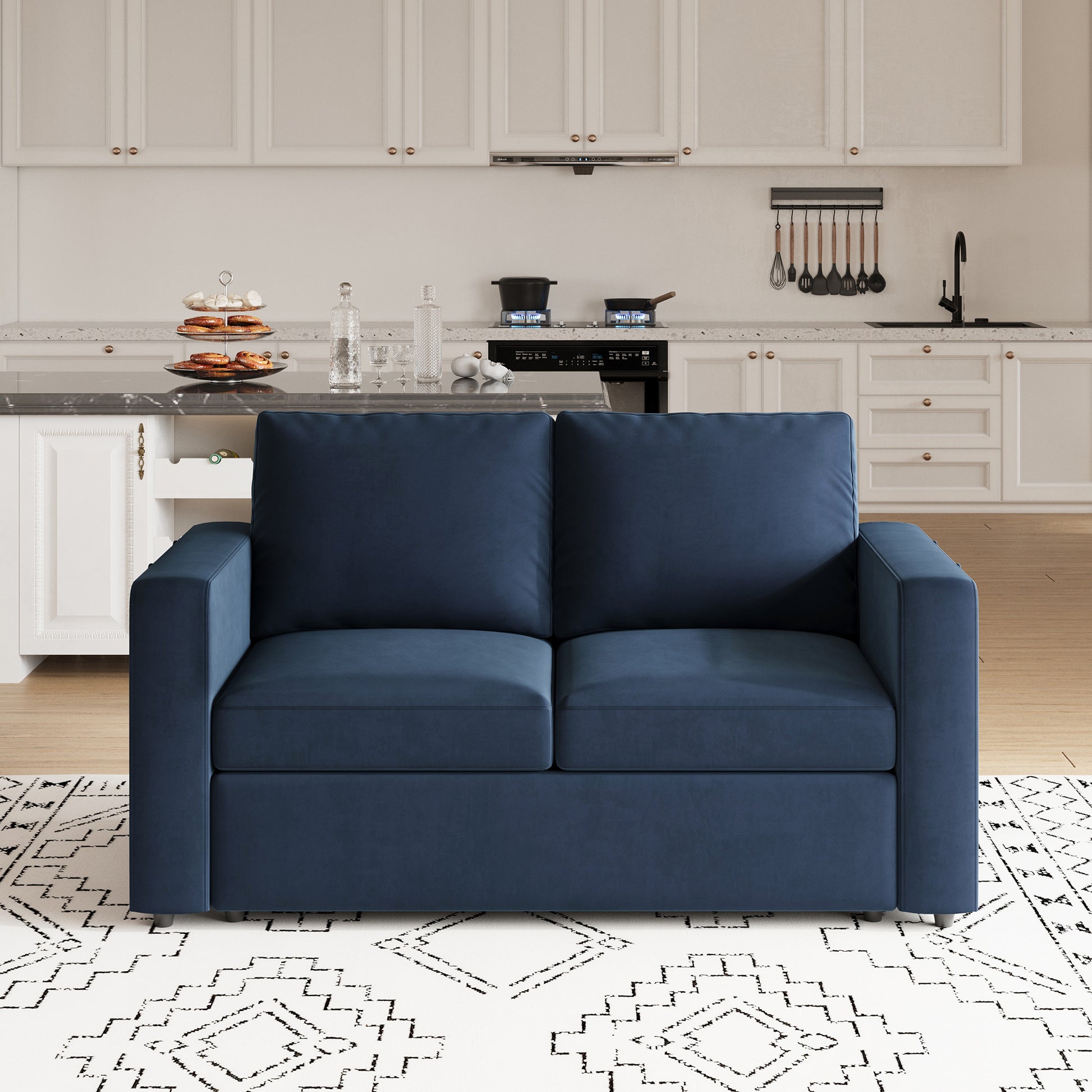 Velvet-Navy-Blue-Storage-Seat
