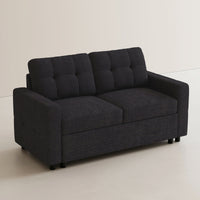 Graphite-Grey-/-Chenille-Pullout-Loveseat