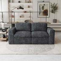 Pewter-Grey-/-Corduroy-Loveseat