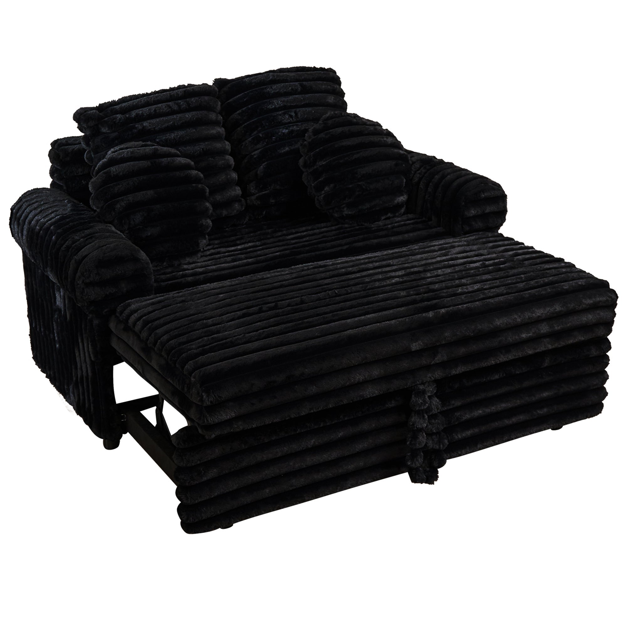 faux-rabbit-fur-corduroy-round-arm-piano-black