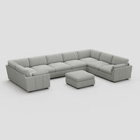 Cloud-Gray-/-Corduroy-9-Seat-U-Shaped-Sectional-with-Ottoman